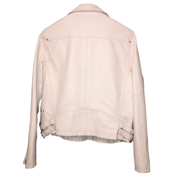 BLANKNYC Moto Jacket Fresh Start White Faux Leather LG - Picture 7 of 11